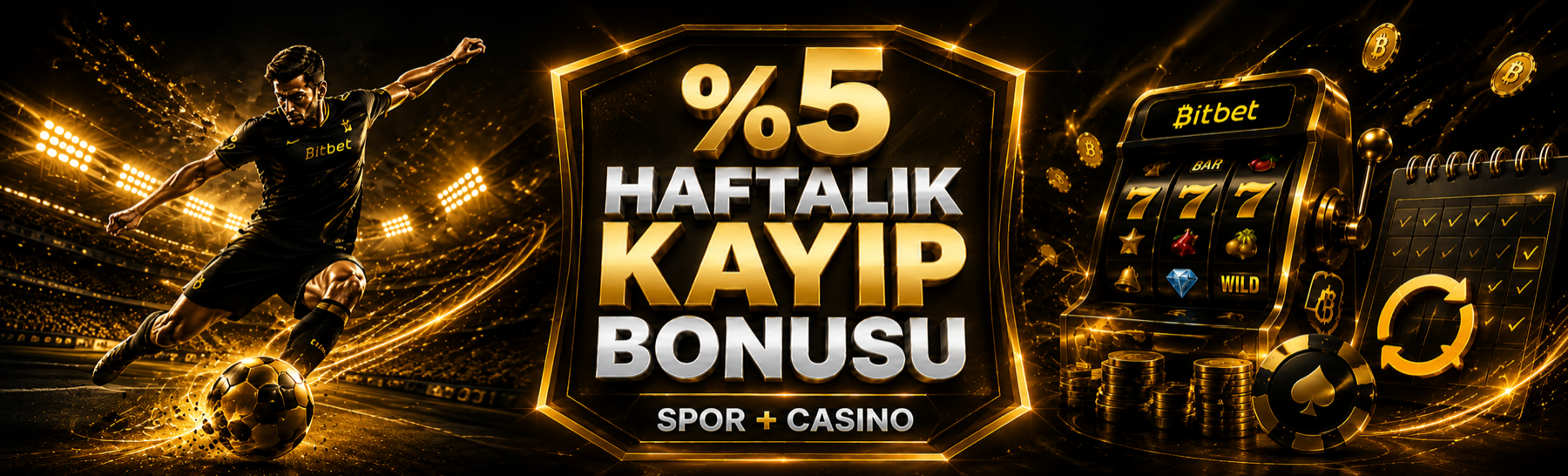 Bitbet haftalık yüzde 5 kayıp bonusu